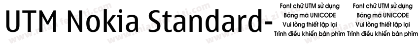 UTM Nokia Standard字体转换